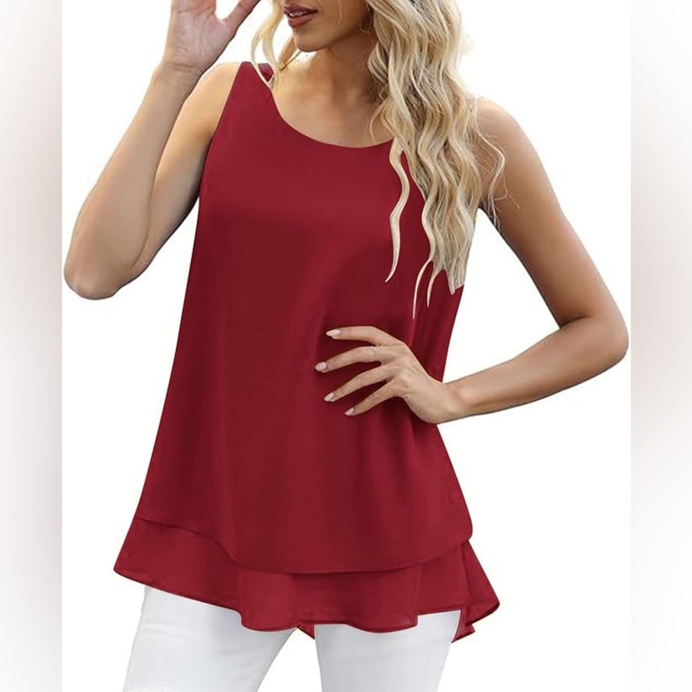 Womens Chiffon Tank Top